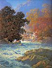 Maxfield Parrish Misty Morn painting